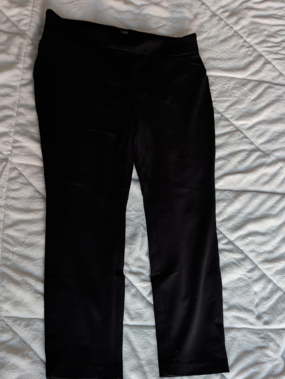 Dalia Black Straight Leg Pants